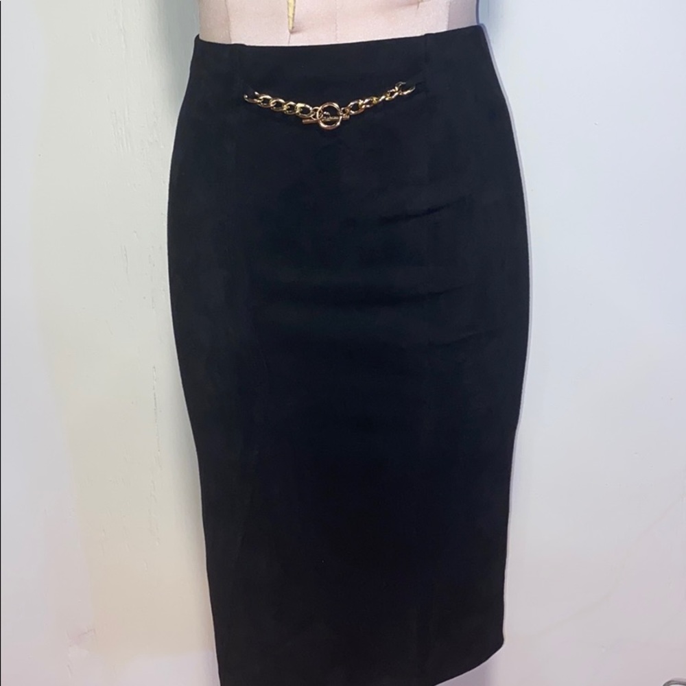 Event Sexy Black Pencil Skirt
